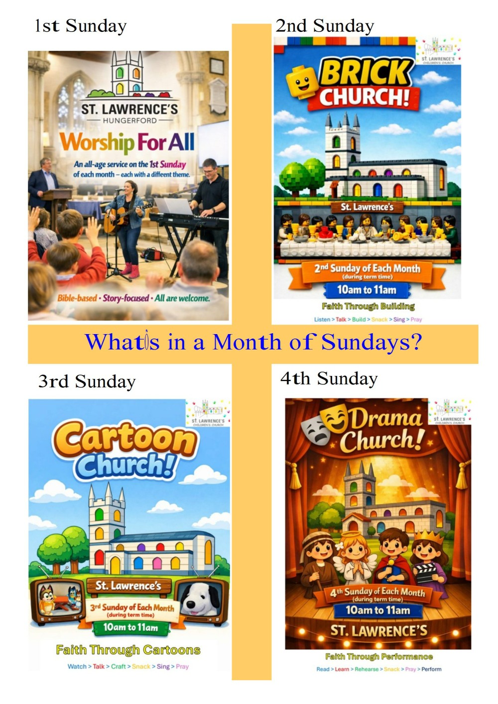 [Children's Church Cross Posters]